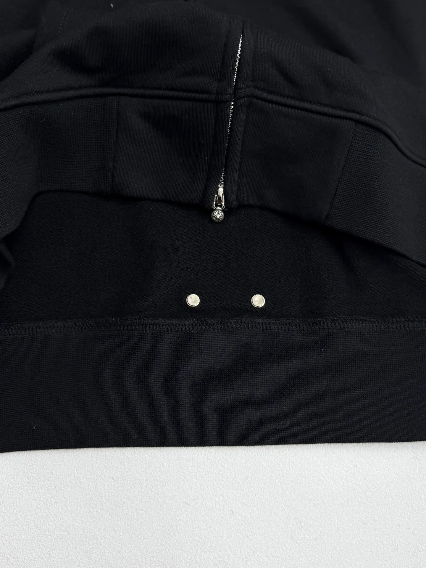 P490 Chrome Hearts Chrome Hearts Sanskrit Cross Embroidery Zipper Hooded Sweatshirt S/M/L
